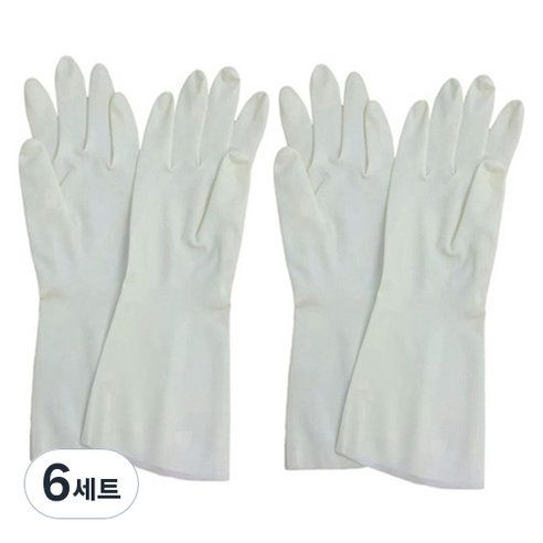큐트미 니트릴 튼튼한 고무장갑 S 33cm + S 38cm 양쪽착용 세트 MP508, 소(S), 6세트