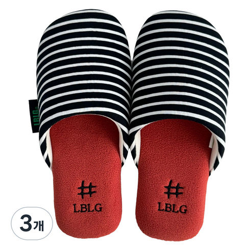 라벨라코 모니카 쿠션 실내화, 브릭, 3개