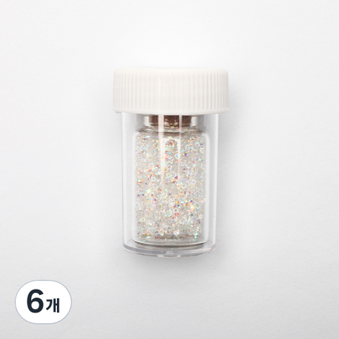 팔라 언포일 믹스 크리스탈AB 픽시스톤 네일아트 파츠 1.6mm, 투명, 6개