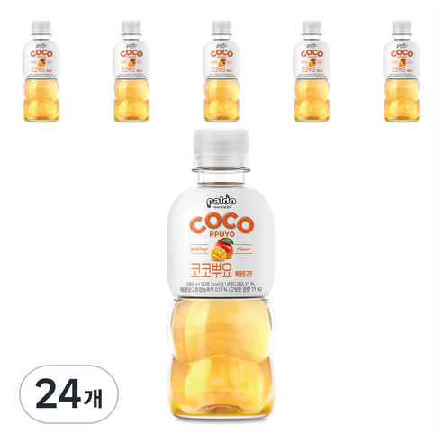 팔도 코코뿌요 애플망고맛, 280ml, 24개