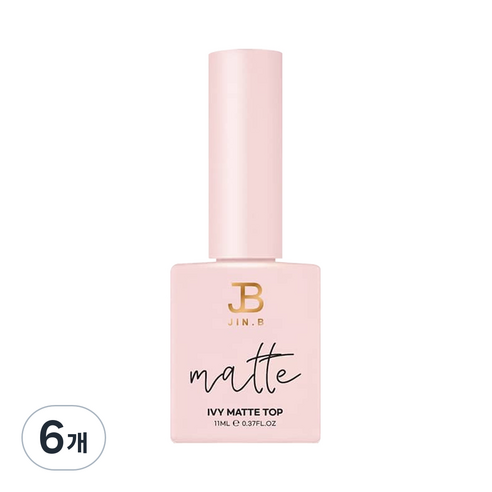 진비 아이비 매트 무광 탑젤 11ml, 혼합색상, 6개