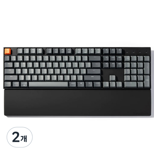 키크론 액세서리 실리콘 키크론 팜레스트 K10 / C2 / C2 Pro PR48, 블랙, 2개
