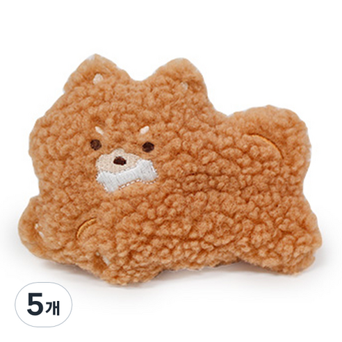 모찌타운 포켓형 뽀글뽀글 핫팩 인형 뽀글포메 10cm, 멀티(혼합)컬러, 5개