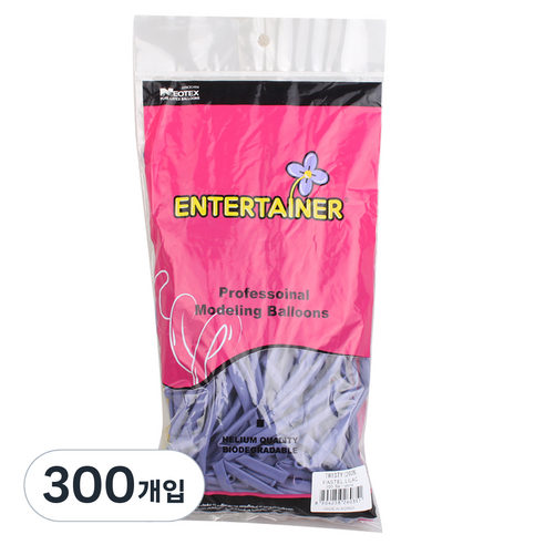 파티쇼 네오룬즈 260N 요술풍선, 파스텔  라일락, 300개