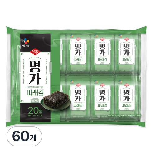 명가 파래김, 4g, 60개