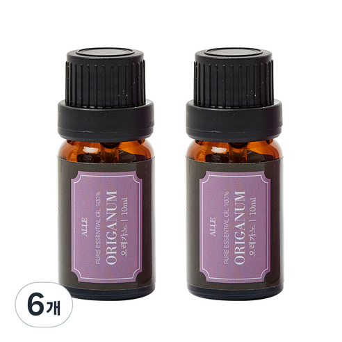 알레 비건 아로마 에센셜 오일 오레가노, 10ml, 6개