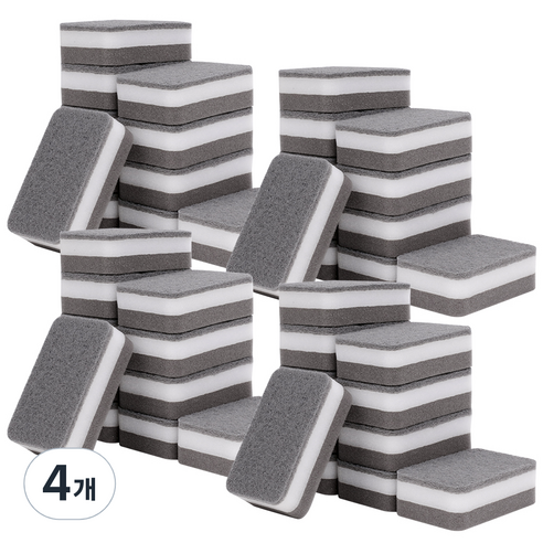 코멧 키친 고밀도 스펀지 수세미, 40개입, 4개