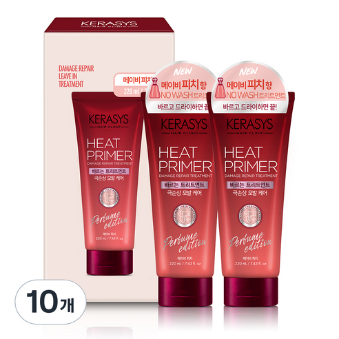 케라시스 바르는 고영양 헤어트리트먼트 메이비피치향, 220ml, 10개