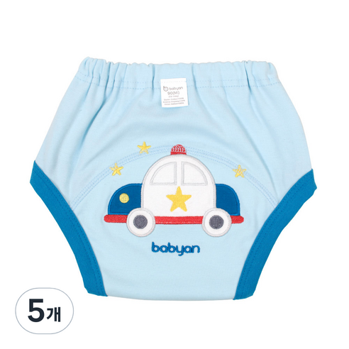 베이비앙 4중방수 배변훈련팬티, 삐뽀, 5개