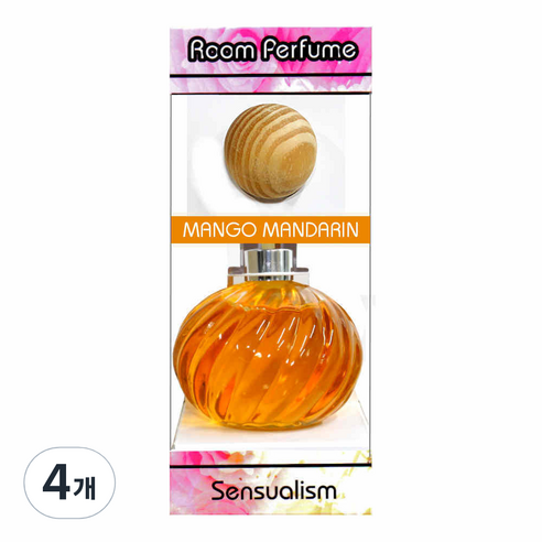 센슈얼리즘 노블레스 룸퍼퓸 실내방향제 망고만다린, 4개, 50ml, 과일/트로피칼향