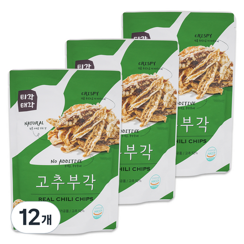 티각태각 고추부각, 60g, 12개