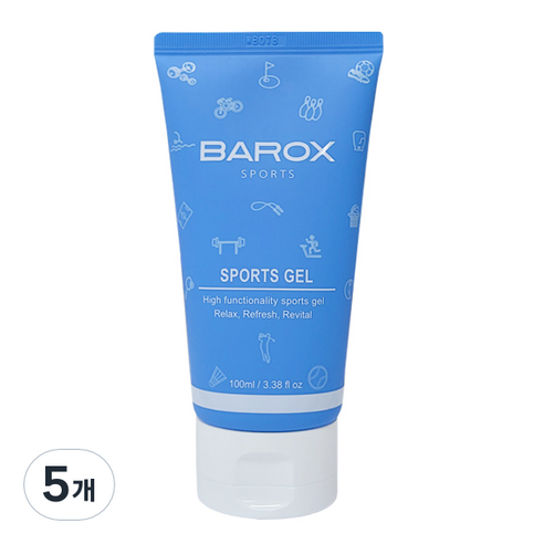바록스 스포츠 겔, 100ml, 5개