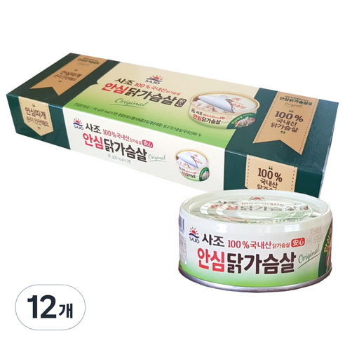 사조 안심 닭가슴살, 90g, 12개