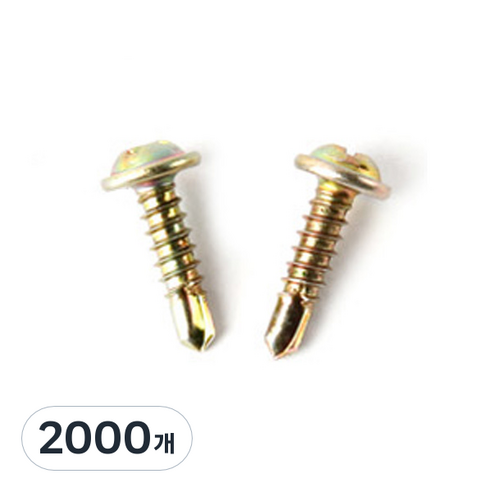 DAC-둥근머리둥근직결피스 #8 #8X16(1000EA), 2개