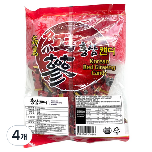 하양댁 진한 홍삼 캔디, 600g, 4개