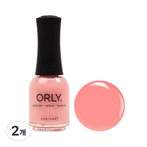 오를리 네일컬러 매니큐어 11ml, 2020008 에프터글로우, 2개