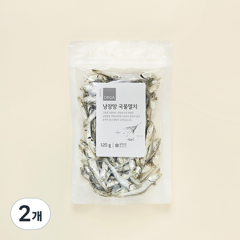 ORGA 낭장망 국물멸치, 2개, 120g
