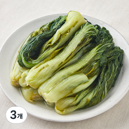 국내산 몸에 나물 데친 얼갈이, 1kg, 3개