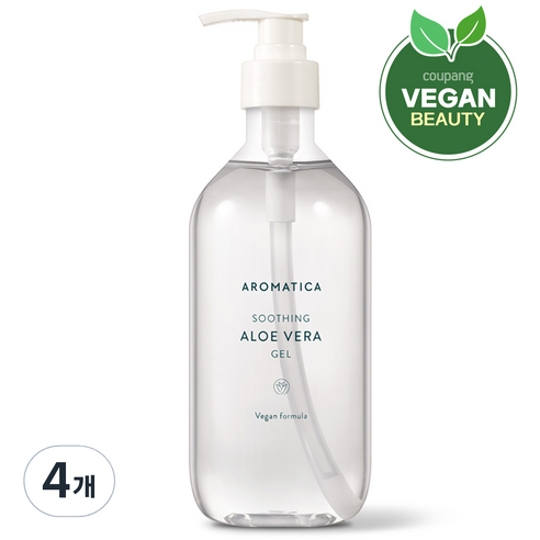 아로마티카 수딩 알로에 베라 젤, 500ml, 4개