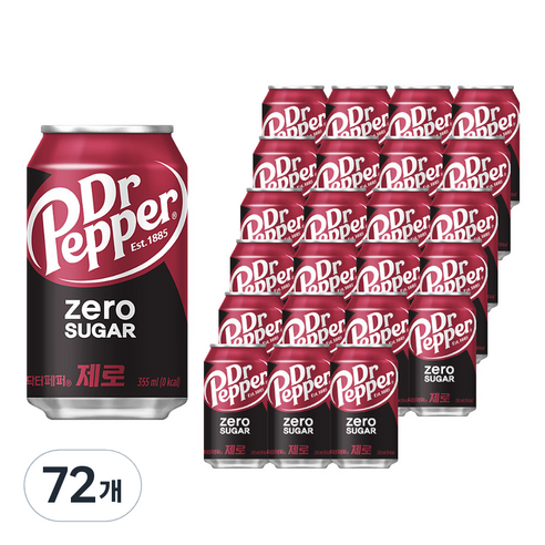 닥터페퍼 제로, 355ml, 72개