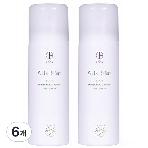 쿨풋 발냄새 풋스프레이 80ml, 6개
