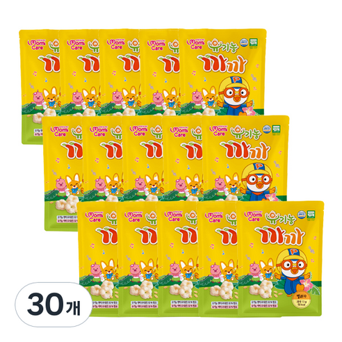 MomsCare 뽀로로 유기농 까까 별과자, 현미 + 백미, 13g, 30개