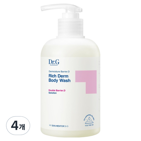 닥터지 더모이스처 배리어 D 리치덤 바디 워시, 400ml, 4개