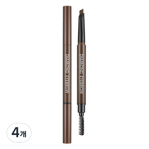 리르 다이아몬드 아이브로우 0.35g, 02 딥 브라운, 4개