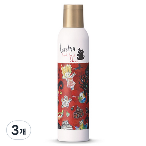 loretta 카치카치 슈 헤어 스프레이, 200g, 3개