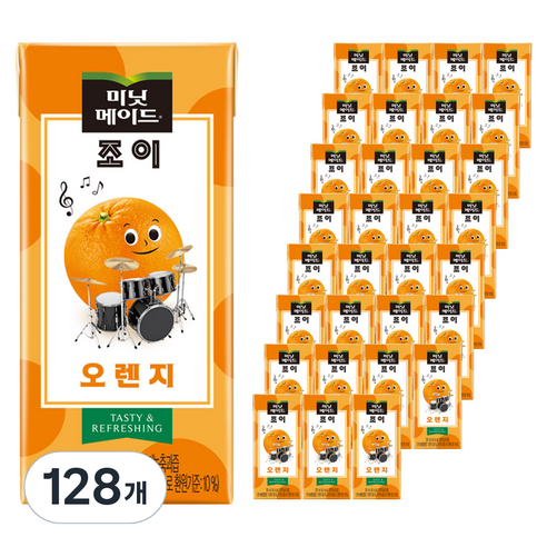 미닛메이드 조이 오렌지, 195ml, 128개