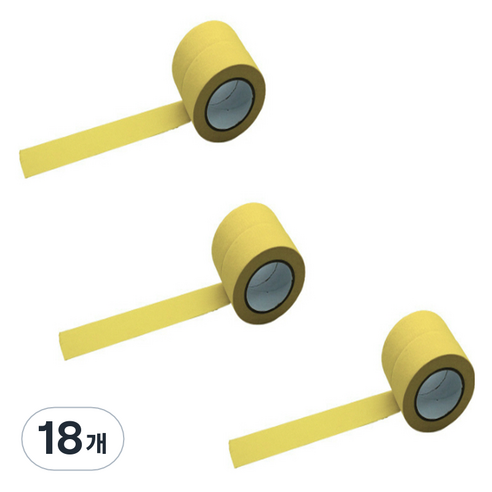 만들하비 컬러 종이 마스킹 테이프 1cm x 13m, 베이지, 18개