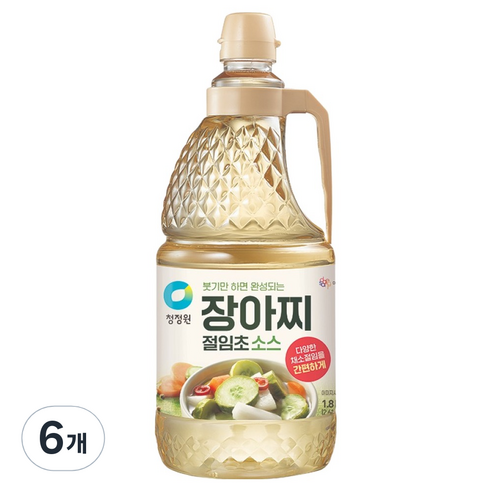 대상 청정원 장아찌 절임초 소스, 6개, 1.8L