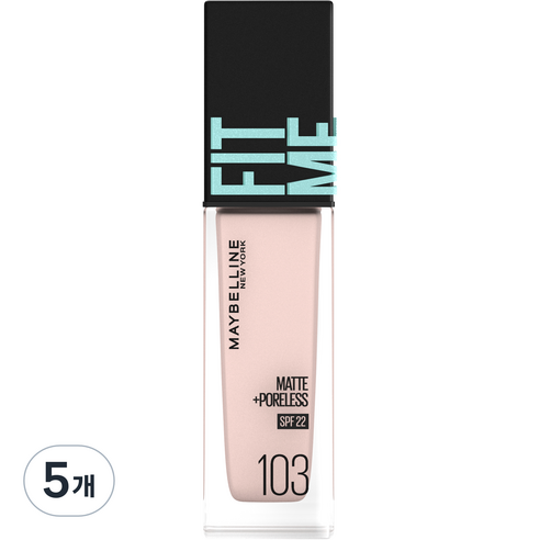 메이블린 핏 미 매트 포어리스 에스피어프22 30ml, 103호 페어, 5개