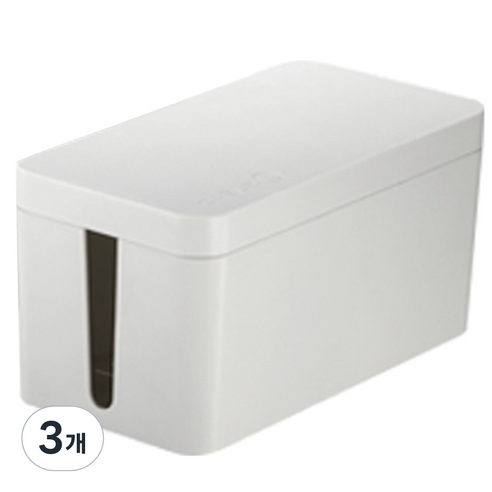 리템 케이블 O 소, 3개, 화이트