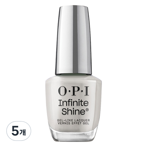 오피아이 인피니트 샤인 젤 라이크 매니큐어, ISL 109 Gray it on Me, 15ml, 5개