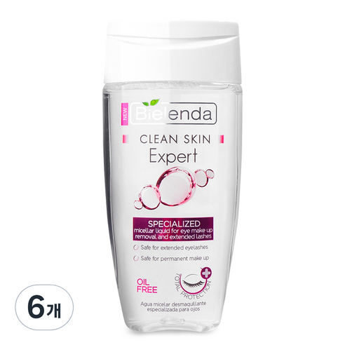 비엘렌다 엑스퍼트 스페셜라이즈드 아이 메이크업 리무버, 6개, 150ml