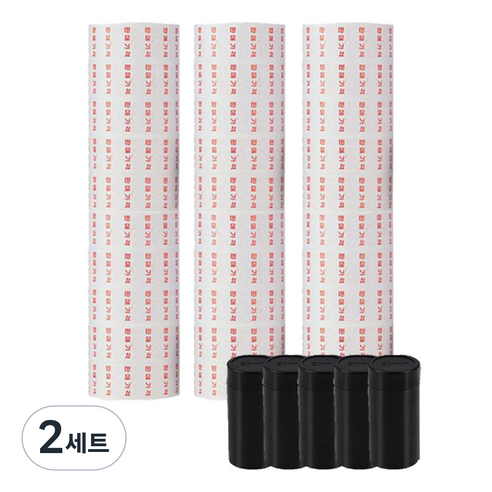 델리 8열 가격 라벨기 용지 3롤 + 잉크 5p 세트, 1칸, 2세트