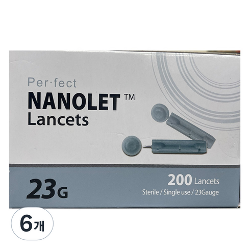 나노렛 란셋 페일블루 23g, 6개