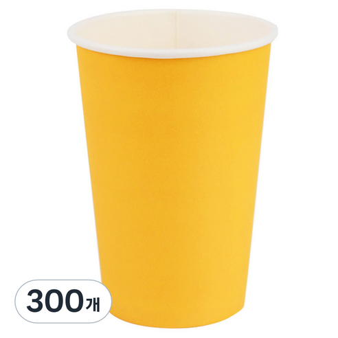 투고팩 종이컵 390ml 옐로우, 300개
