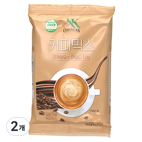 달콤한 초콜릿과 부드러운 모카의 완벽한 조화, 커피케이케이 모카 하우스 마일드 터치 커피믹스