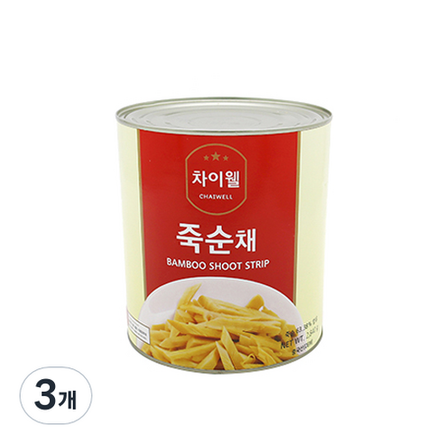 차이웰 죽순캔 채, 2.84kg, 3개
