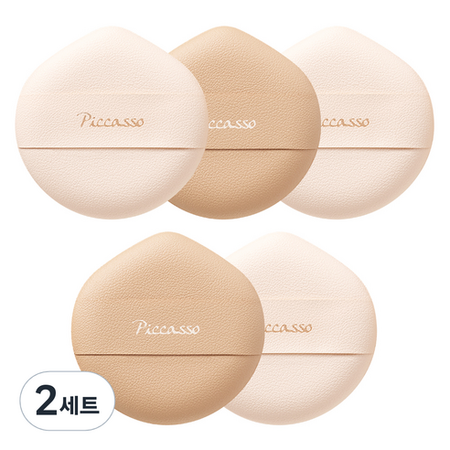 피카소 클라우드 퍼프 5종 세트, 2세트, 혼합색상