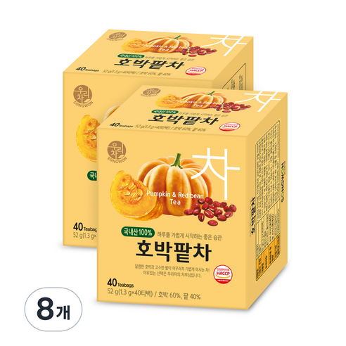 우리차 호박팥차, 52g, 8개