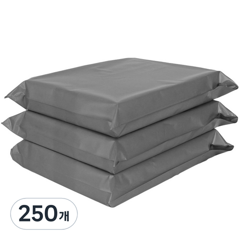 황제포장산업 HDPE 접착식 택배봉투 은먹색, 250개