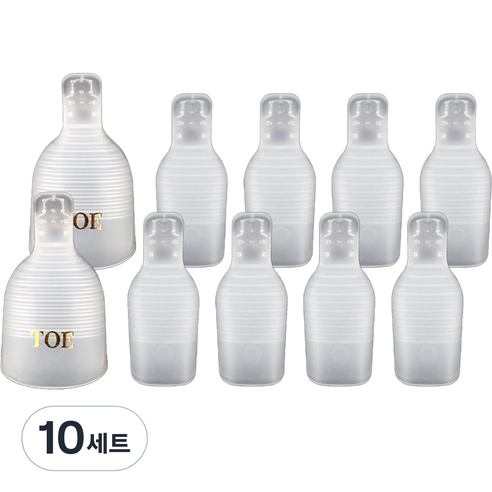 패디 쏙오프 클립 5p 세트, 10세트, 반투명