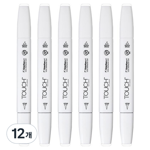 터치 트윈 브러쉬 마카 0 COLORLESS BLENDER, 12개, 1색