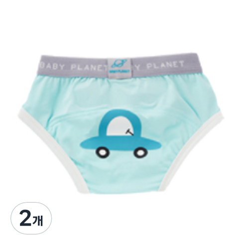 베이비플라넷 밤부 배변훈련팬티 부릉부릉 자동차, 혼합색상, 2개