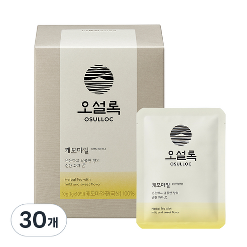 오설록 캐모마일 침출차, 1g, 30개입, 1개