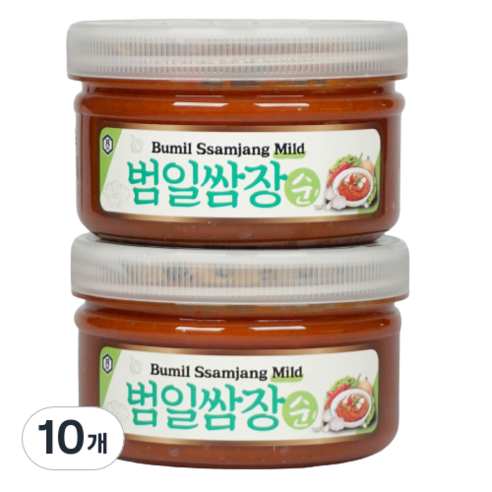 범일 쌈장 순, 250g, 10개