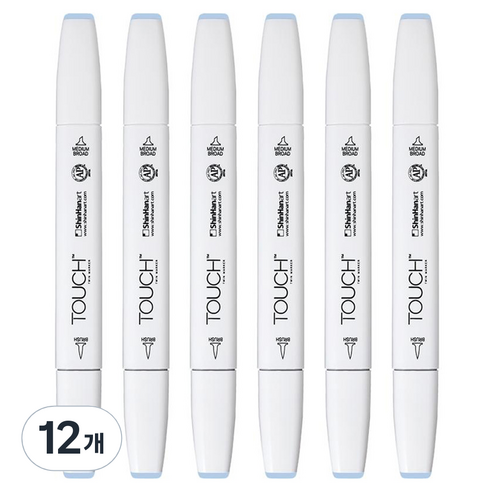 터치 트윈 브러쉬 마카 272 GRAYISH BLUE PALE, 12개, 1색